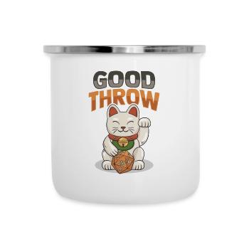 Conception d’agitation de chat chinois pour un - Tasse émaillée - blanc - Devant