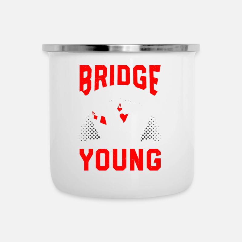 Bridge Player Bridge Card Game Expert - Camper Mug - white