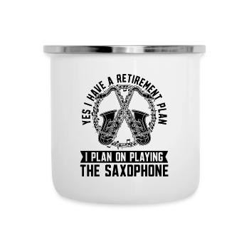 Yes I Have A Retirement Jazz Music Saxophonist - Camper Mug - white - Front