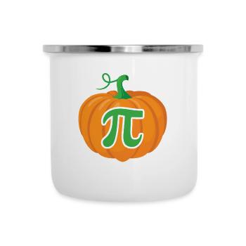 Conception de la journée Pumpkin Pi pour tous les enseignants - Tasse émaillée - blanc - Devant