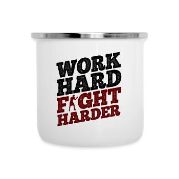 Boxsport Boxing - Emaille-Tasse - Weiß - Vorne