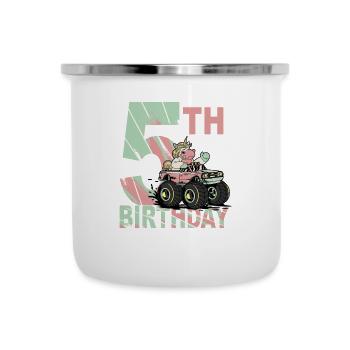 Girl's birthday 5 years I am already 5 years old - Camper Mug - white - Front