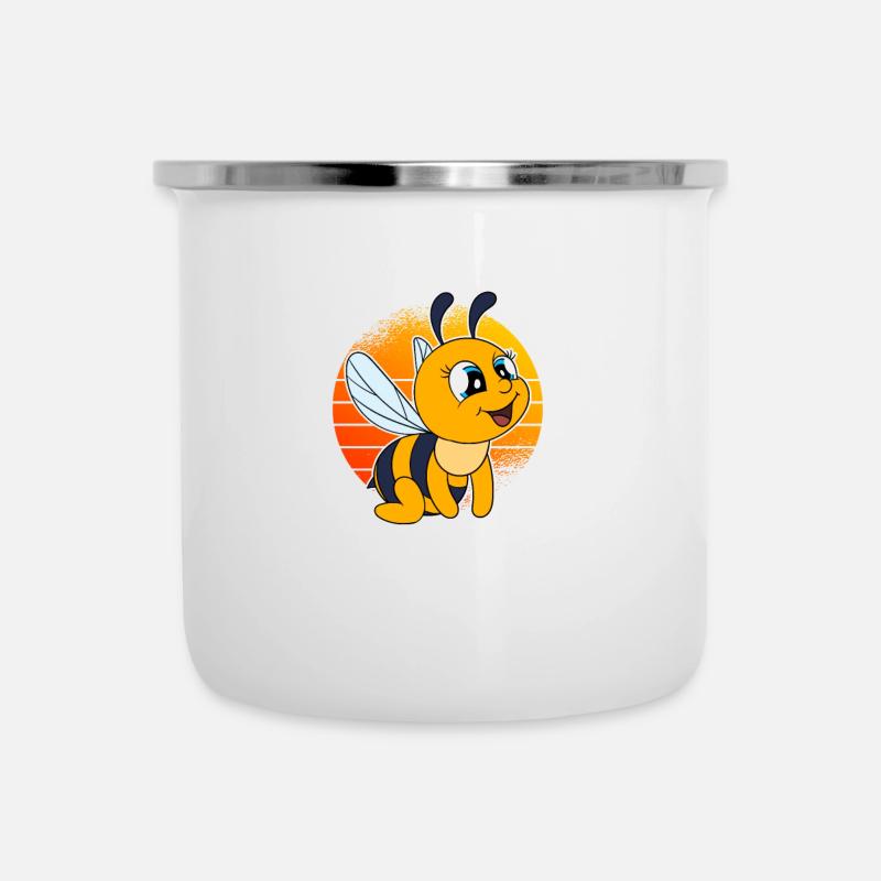 My Bees And I Gossips About You - Camper Mug - white