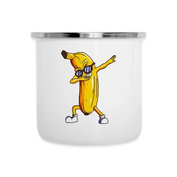 Dabbing Banane Fruit Banane Banane Dab - Tasse émaillée - blanc - Devant