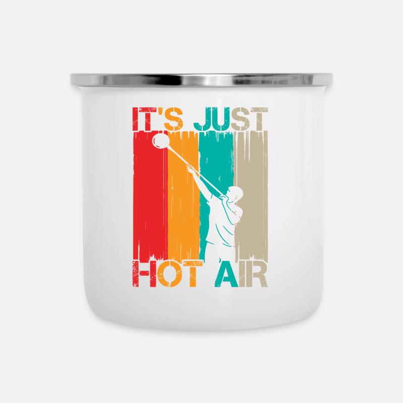 Heißluftglasbläser Glasbläser Glasarbeiter - Emaille-Tasse - Weiß