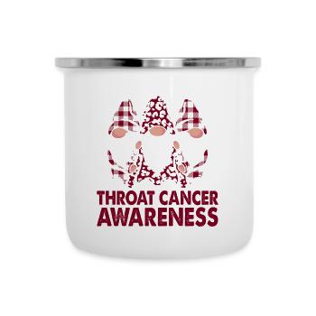Support Squad Throat Cancer Awareness Month - Camper Mug - white - Front