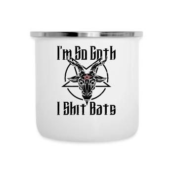 Satan Beelzebub Teufel Gothic Pentagram Mystisch - Emaille-Tasse - Weiß - Vorne