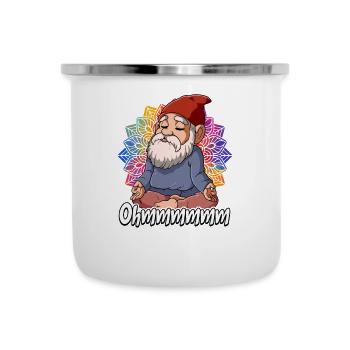 Yoga Ohmmm Namaste - Emaille-Tasse - Weiß - Vorne