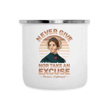 Krankenschwester Florence Nightingale Medizinische - Emaille-Tasse - Weiß - Vorne