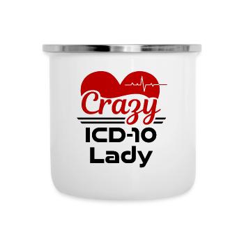 Medizinischer Kodierer Beruf Medizinische - Emaille-Tasse - Weiß - Vorne