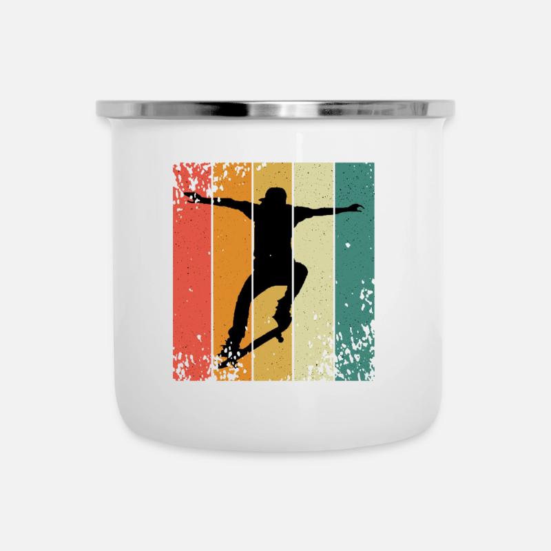 Skateboard Skater - Camper Mug - white