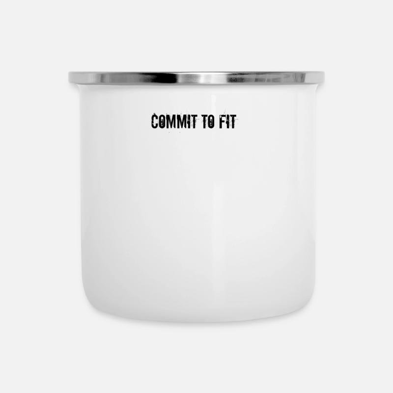 Fitness - Commit to fit - Camper Mug - white