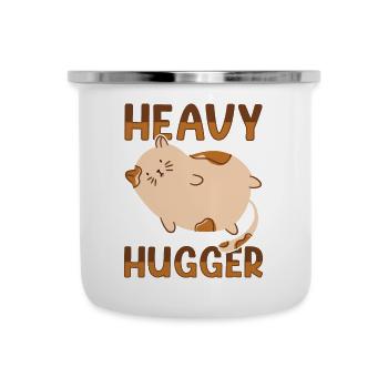 Kitty Fat Cat Lover Meme Kitten Meow Chonk Cat - Tasse émaillée - blanc - Devant