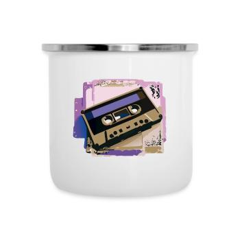 Cassette - Tasse émaillée - blanc - Devant