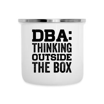 BWL Betriebswirtschaft Büro - Emaille-Tasse - Weiß - Vorne