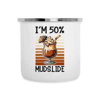 Mudslide Cocktail - Emaille-Tasse - Weiß - Vorne