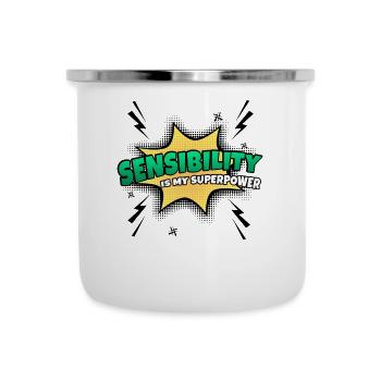 Sensitivity is my superpower trait - Camper Mug - white - Front