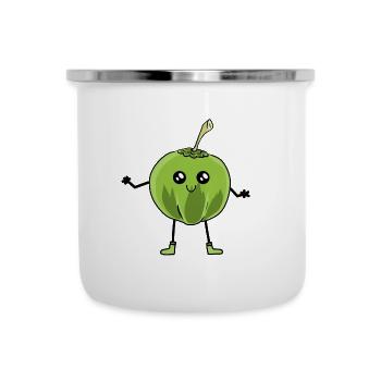 Coconut Coconut Kawai Fruit Fruit Vegetarian - Camper Mug - white - Front