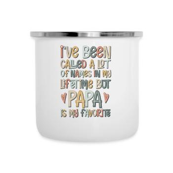 i've been called papa - Emaille-Tasse - Weiß - Vorne