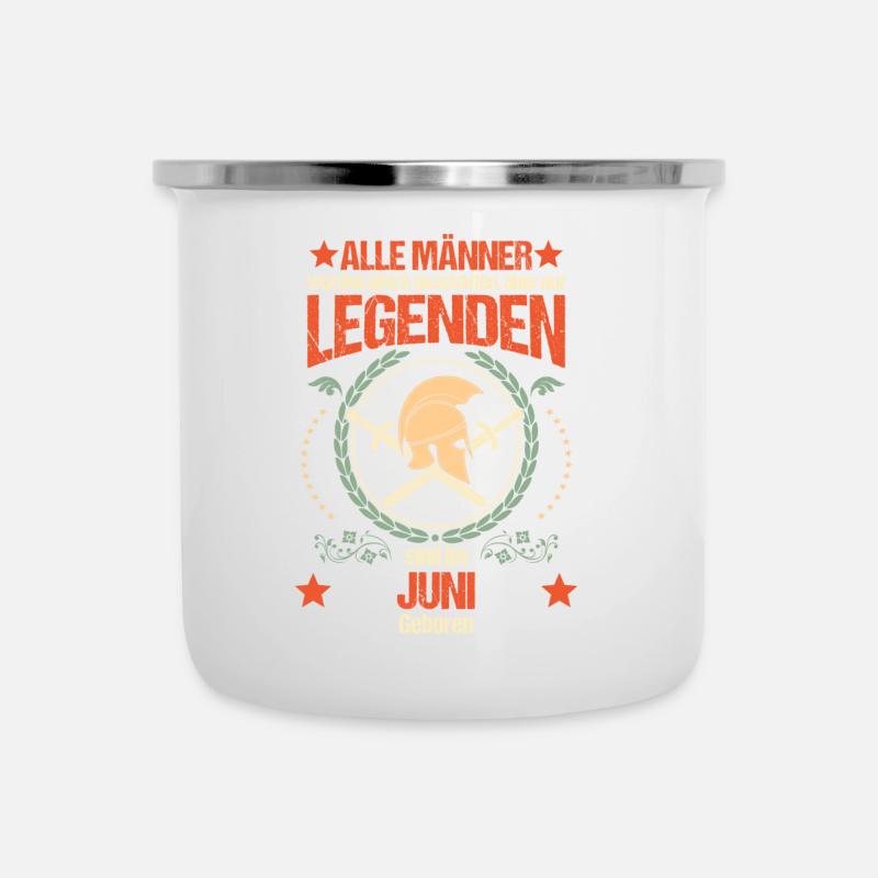 Sparta Legend Born in June - Camper Mug - white