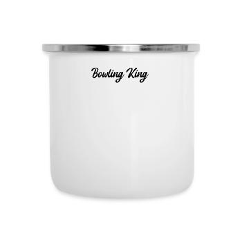 Bowling - Roi du bowling - Tasse émaillée - blanc - Devant