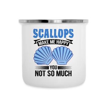 Seashell Shell Collector Scallop - Camper Mug - white - Front