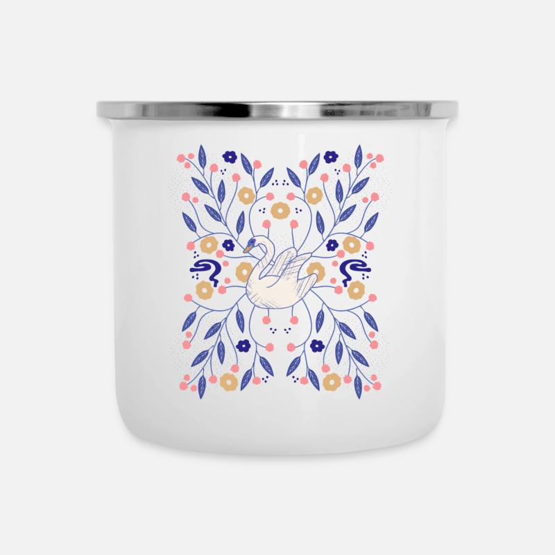 Swan Decor - Camper Mug - white