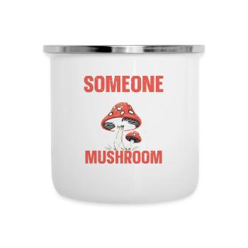 Champignon Mon lieu secret de chasse aux champignons - Tasse émaillée - blanc - Devant