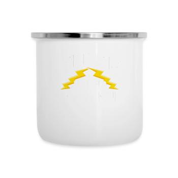 Électricien - Tasse émaillée - blanc - Devant