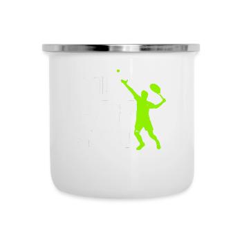Tennis Player - Emaille-Tasse - Weiß - Vorne