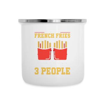French Fries Food Pun Potato - Camper Mug - white - Front