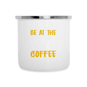 Büro Humor - Emaille-Tasse - Weiß - Vorne