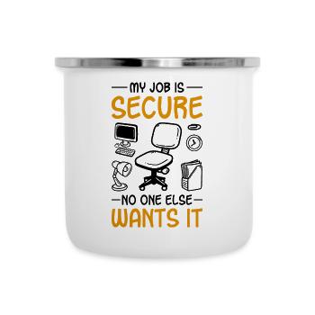 Humour de bureau - Tasse émaillée - blanc - Devant