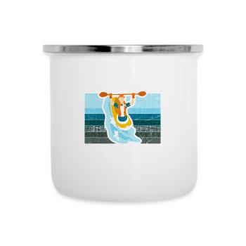 Kayaking gets me wet - Camper Mug - white - Front