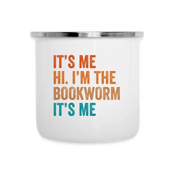 Lesen Buch Merch Booktok Bookish Geschenk Buch - Emaille-Tasse - Weiß - Vorne