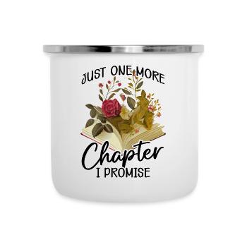 Lesen Buch Merch Booktok Bookish Geschenk Buch - Emaille-Tasse - Weiß - Vorne