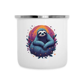 Psychedelic Sloth | Chill Vibes Design | Trend - Camper Mug - white - Front