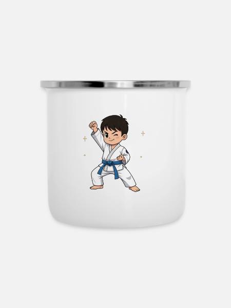 Tiny Hapkido - Emaille-Tasse - Weiß