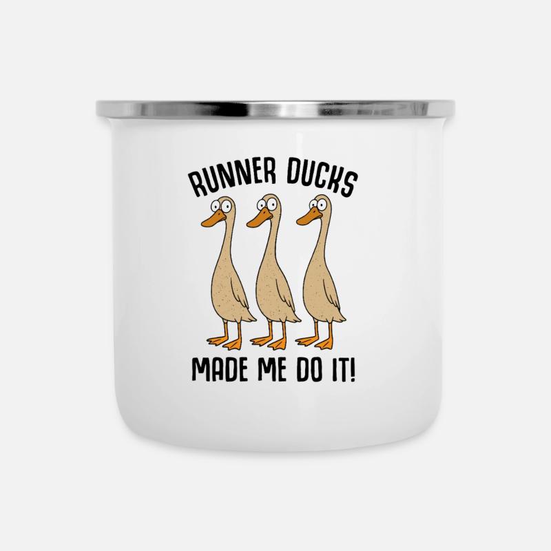 Ducks Duck Duck Mom Duck Dad Duck Breeding - Camper Mug - white