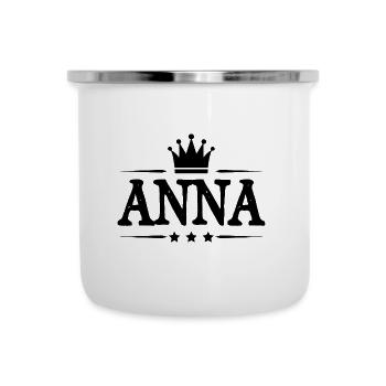 Anna - Emaille-Tasse - Weiß - Vorne