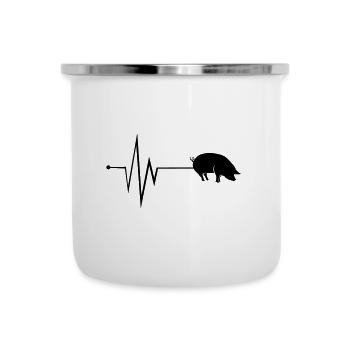 Pig Animal Pulse - Camper Mug - white - Front