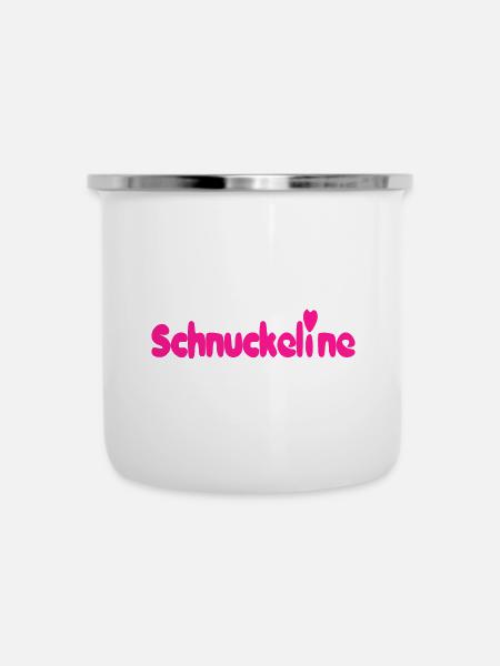 Schnuckeline - Emaille-Tasse - Weiß