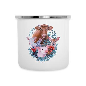 Vegan - Camper Mug - white - Front