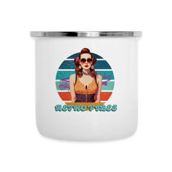 Retro Vibes - Camper Mug - white - Front