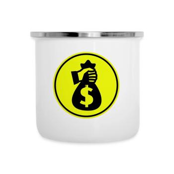 Money Money silhouette - Camper Mug - white - Front