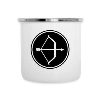 Bow and arrow - Camper Mug - white - Front