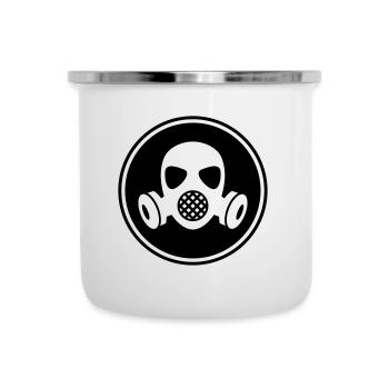 Gas mask icon - Camper Mug - white - Front