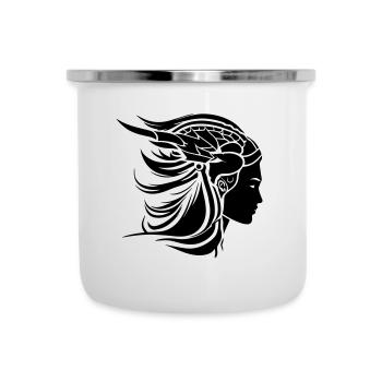 Viking Woman Viking Warrior - Camper Mug - white - Front