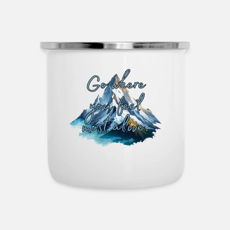Mountains - Camper Mug - white