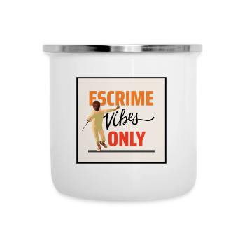 Escrime Vibes Only - Tasse émaillée - blanc - Devant
